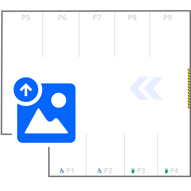 Upload plan of parking lots image